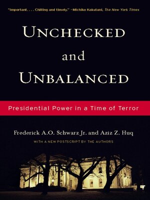 cover image of Unchecked and Unbalanced